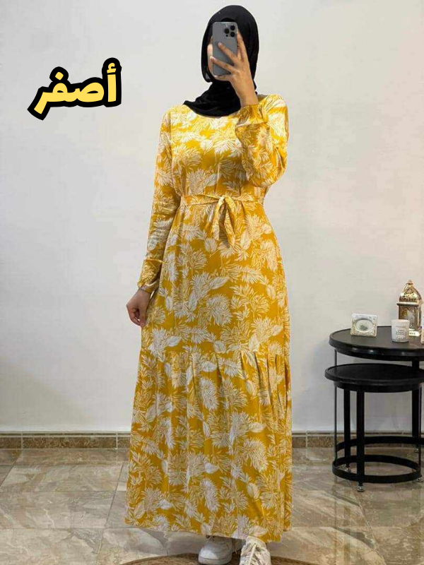 الفستان الأنيق لصيف للمتحجبات 💞🥰 سعر أرررض