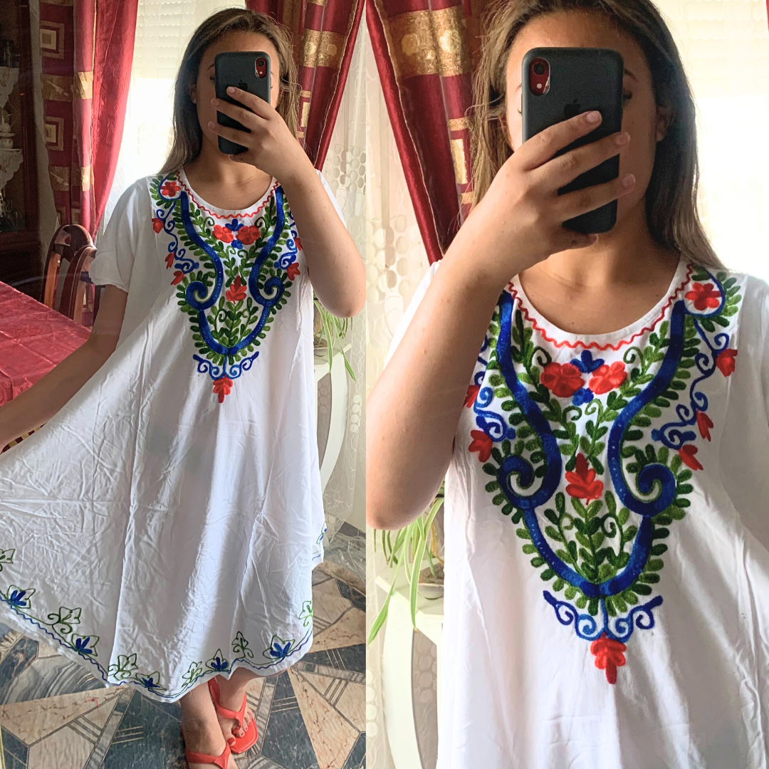 جبة وردة الياسمين 😍 خفيـفـة و شــابة